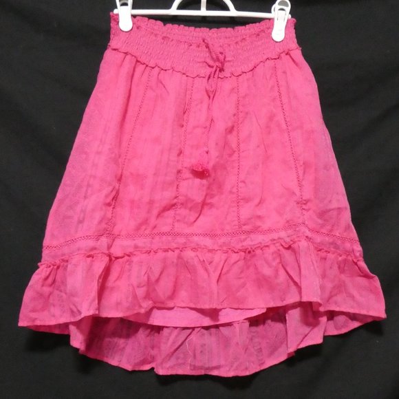 AEROPOSTLE Trending Pink Geometric Burnout Hi-Lo / High-Low Skirt - Picture 2 of 12